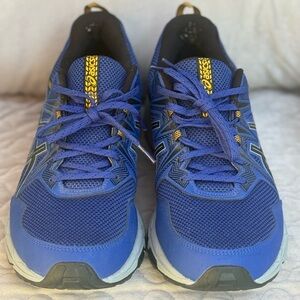 Asics Men's Athletic Shoes in Blue and Yellow Gel Venture 8